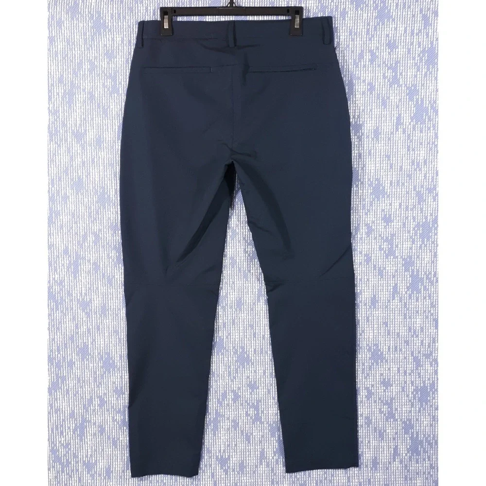 Banana Republic Chino Pants Mens 32 x 30 Slim Fit Blue Lightweight Polyester